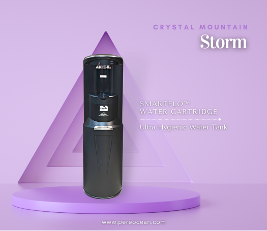 Pere Ocean Crystal Mountain Storm Hot and Cold Bottom Load Bottled Water Dispenser