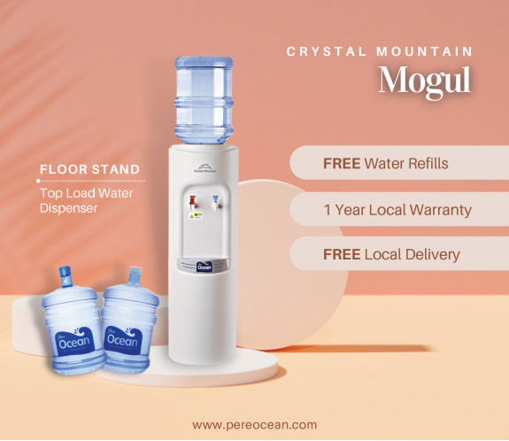 Pere Ocean Crystal Mountain Mogul Hot And Cold Floor Stand Bottled