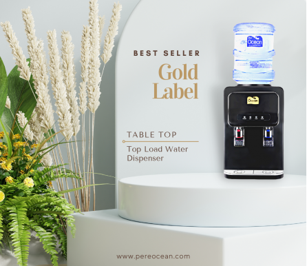 Pere Ocean Gold Label Hot And Cold Table Top Bottled Water Dispenser (Pre Order Jan 2022)