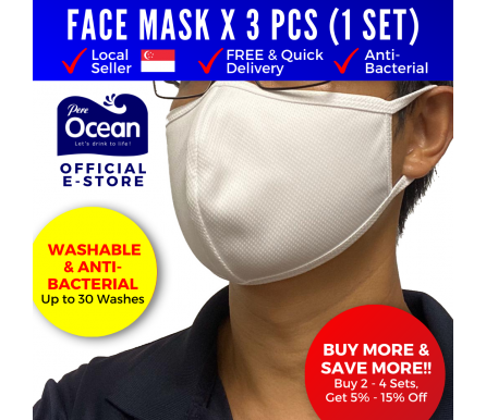Pere Ocean Reusable Washable Anti Bacterial Adult Face Mask