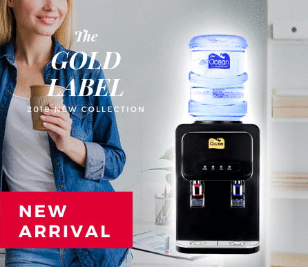 Pere Ocean Gold Label Hot and Cold Table Top Bottled Water Dispenser for Office and Home in Singapore